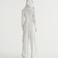 EYELET CARGO PANTS (WHITE)