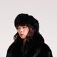 FAUX FUR HEAD BAND (BLACK)