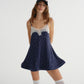BOUNCY HEM MINI DRESS (NAVY)