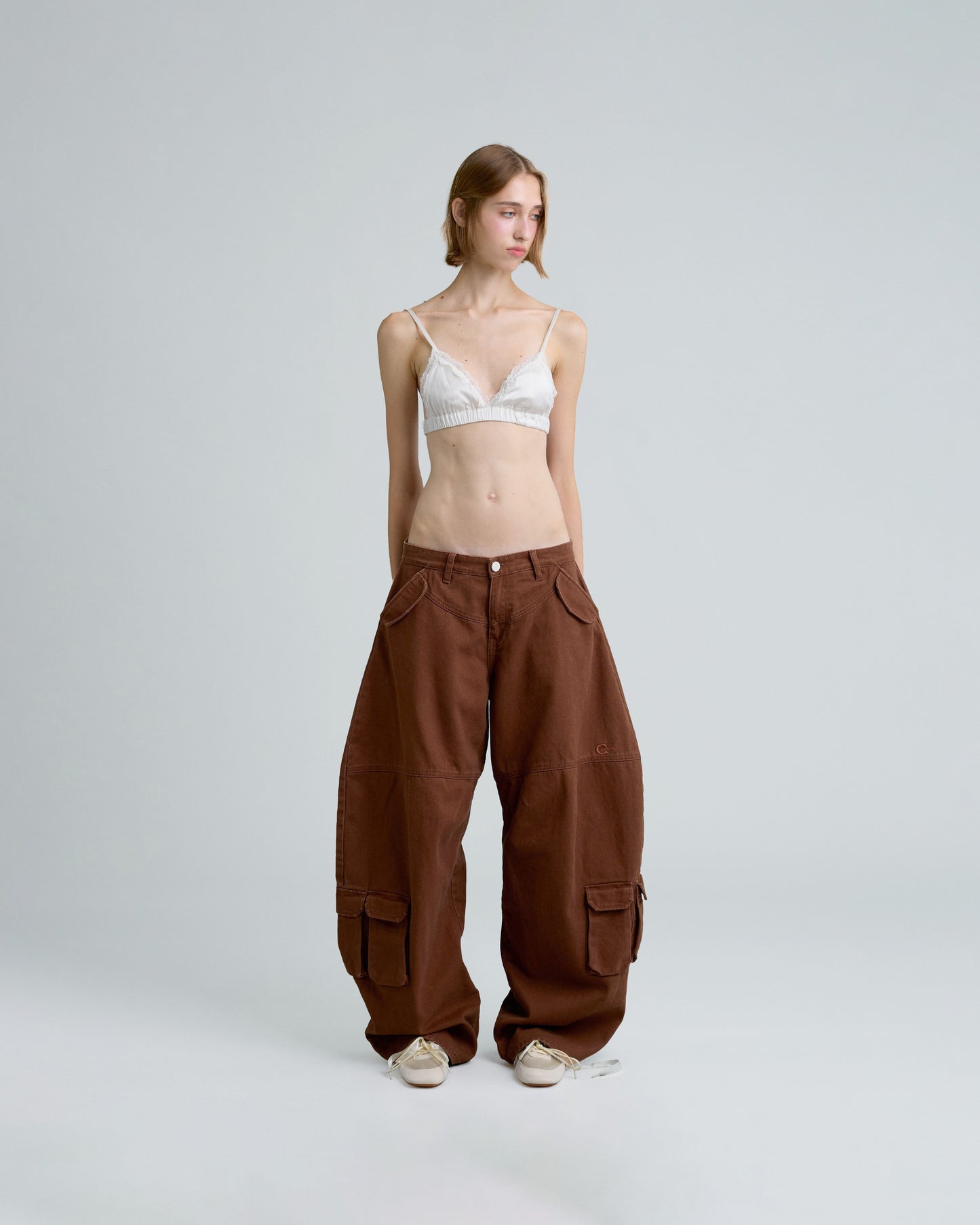 SATIN BRA (OFF WHITE)