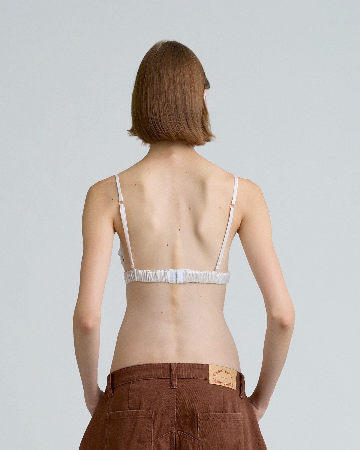 SATIN BRA (OFF WHITE)