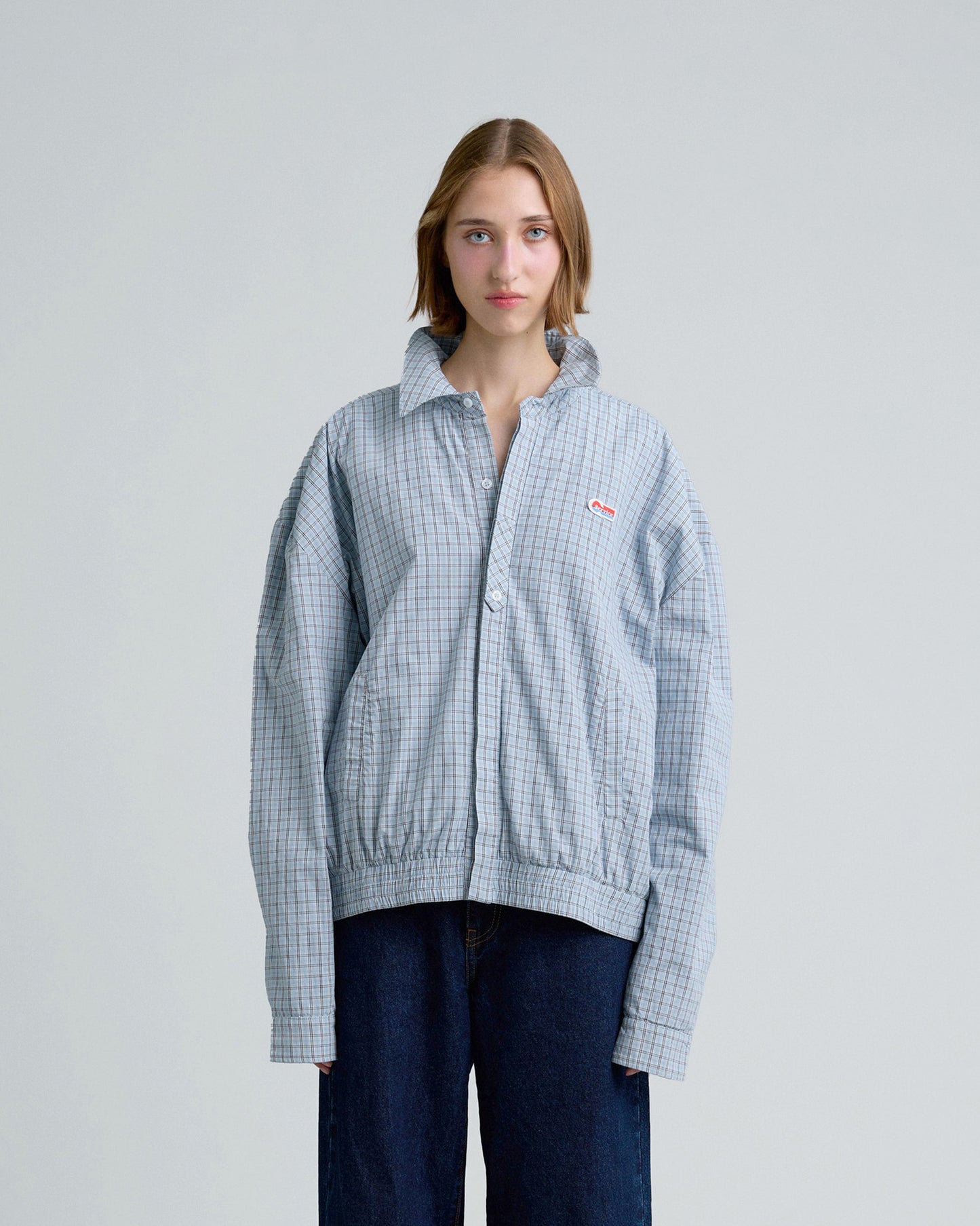 GINGHAM JACKET (BLUE)