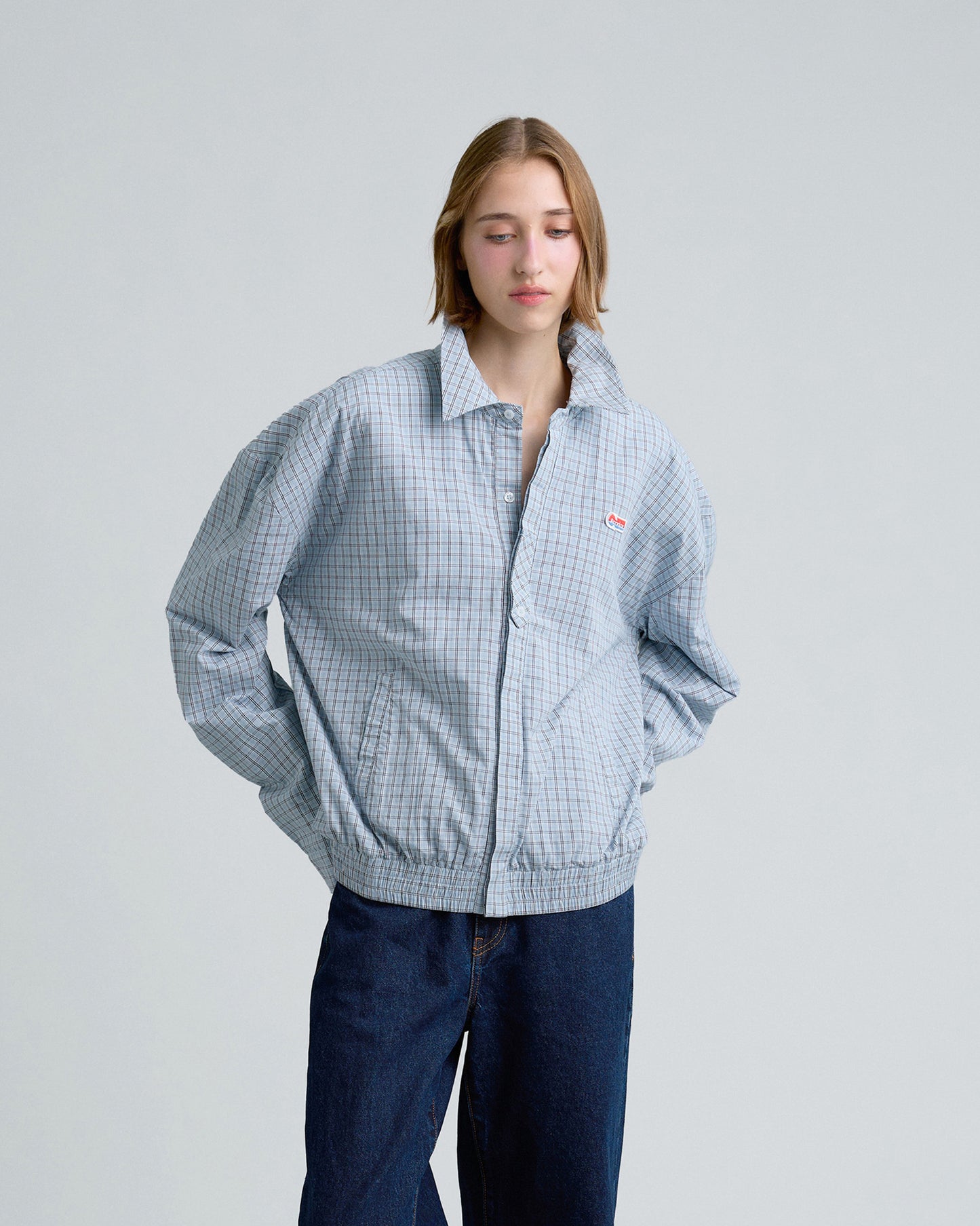 GINGHAM JACKET (BLUE)