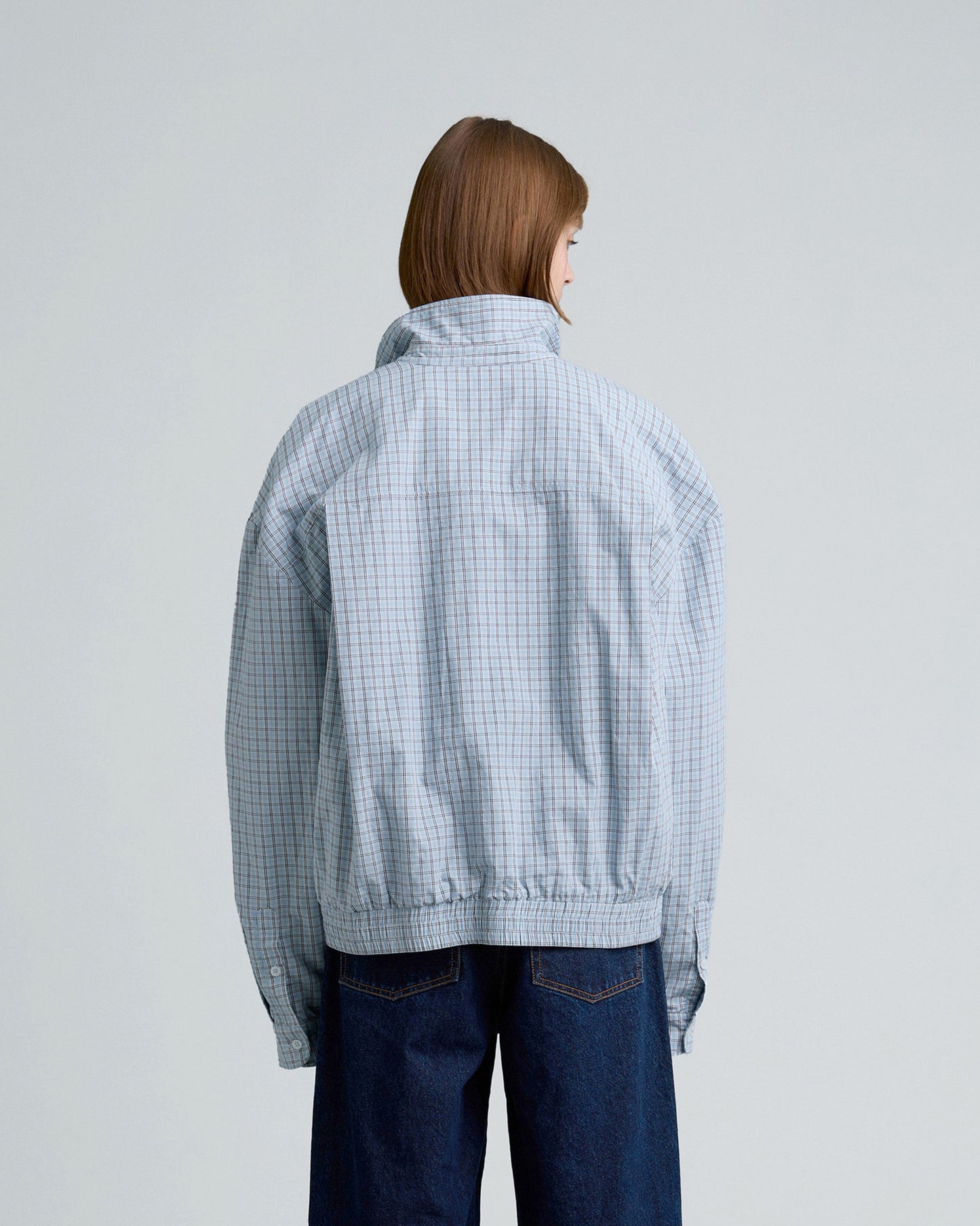 GINGHAM JACKET (BLUE)