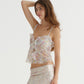 CHIFFON C FLOWER PRINT CAMISOLE (YELLOW)