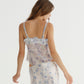 CHIFFON C FLOWER PRINT CAMISOLE (BLUE)