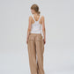 TAILORED PANTS (BROWN)