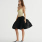 VOLUME SKIRT NYLON (BLACK)
