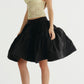 VOLUME SKIRT NYLON (BLACK)