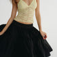 VOLUME SKIRT NYLON (BLACK)