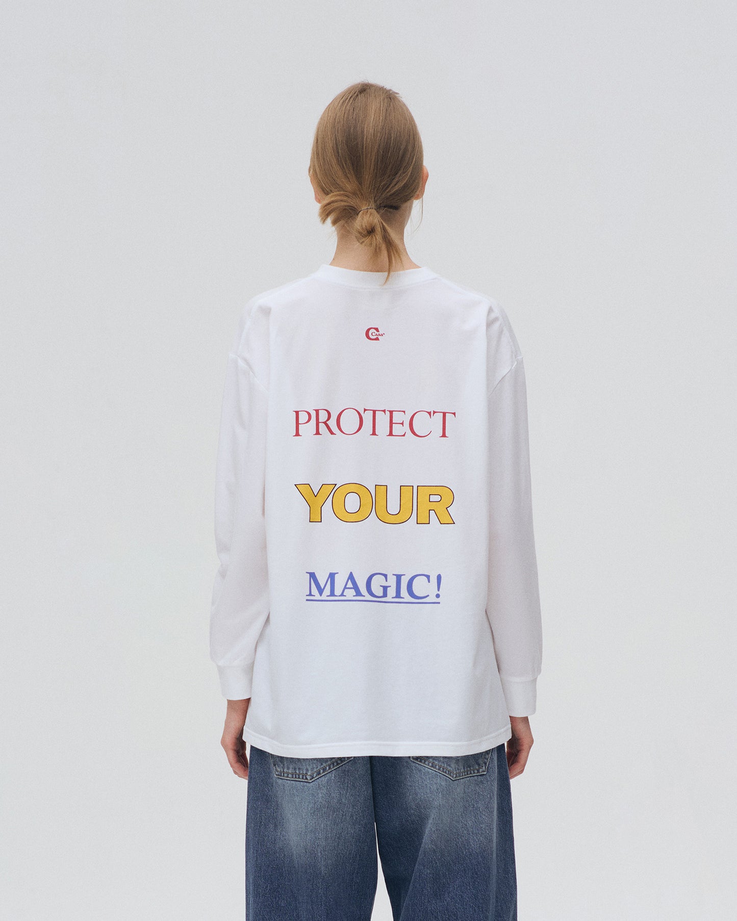 CASAa SERVICE PINK EMBROIDERY TOP