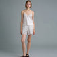 C LACE TRIMMED SATIN SHORTS (OFF WHITE)