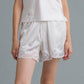 C LACE TRIMMED SATIN SHORTS (OFF WHITE)