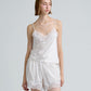 C LACE TRIMMED SATIN CAMISOLE (OFF WHITE)
