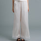C LACE TRIMMED SATIN PANTS (OFF WHITE)