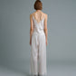C LACE TRIMMED SATIN PANTS (OFF WHITE)
