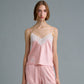 C LACE TRIMMED SATIN CAMISOLE (PEACH)