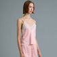 C LACE TRIMMED SATIN CAMISOLE (PEACH)
