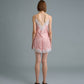 C LACE TRIMMED SATIN CAMISOLE (PEACH)