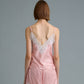 C LACE TRIMMED SATIN CAMISOLE (PEACH)