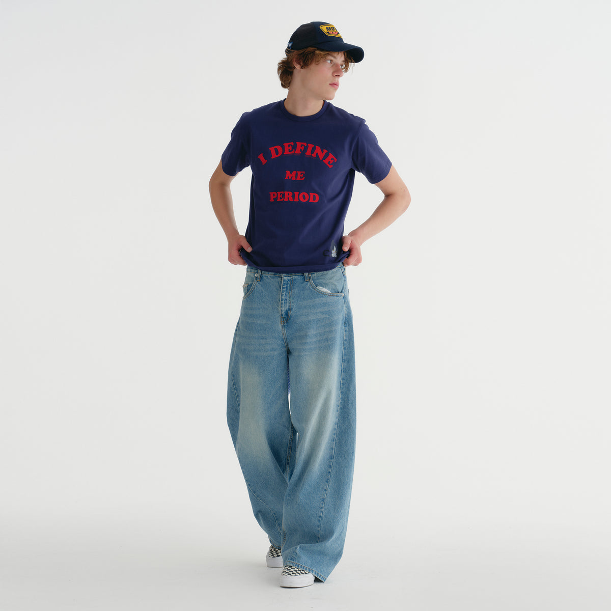 HARRY TEE NAVY (FIRM COTTON)