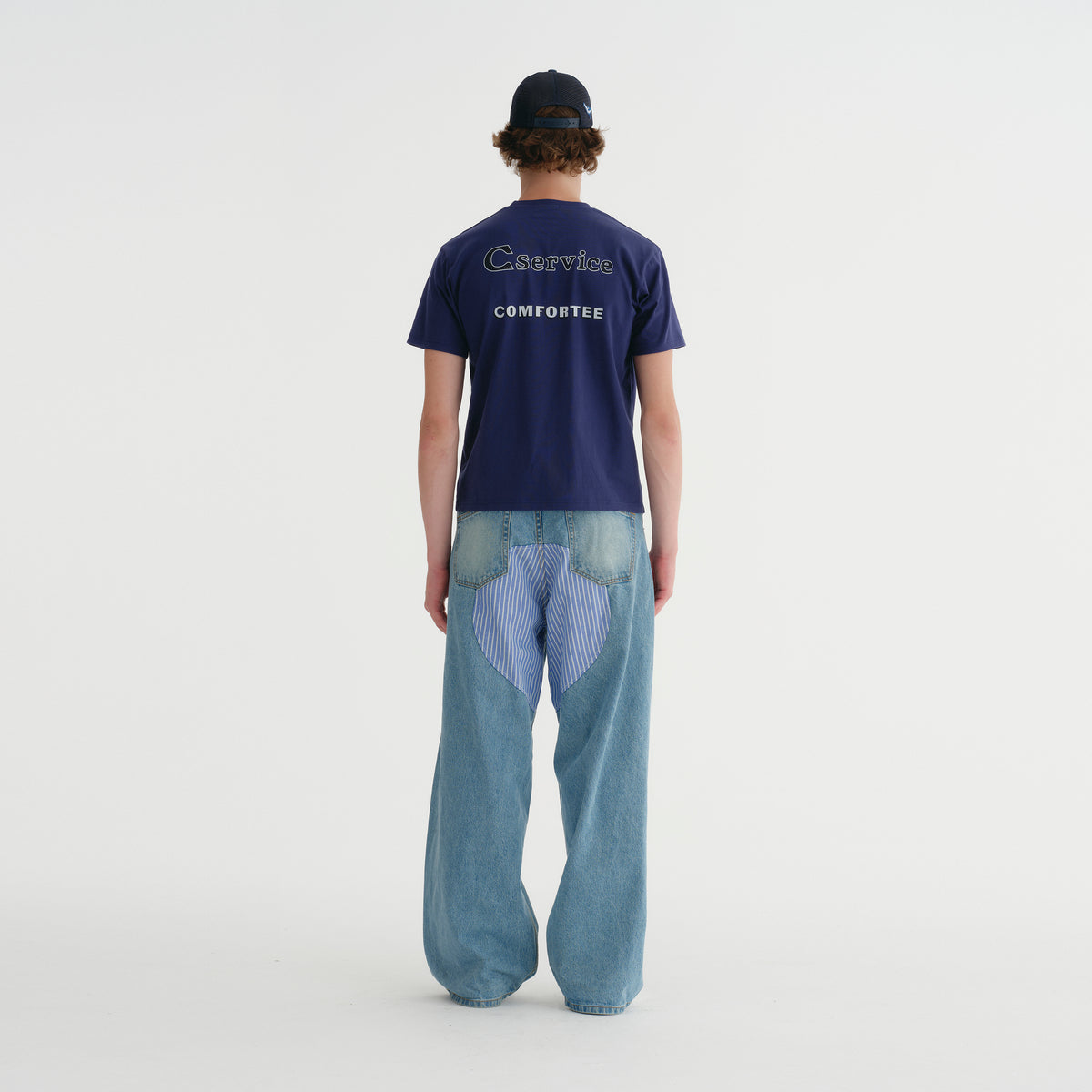 HARRY TEE NAVY (FIRM COTTON)