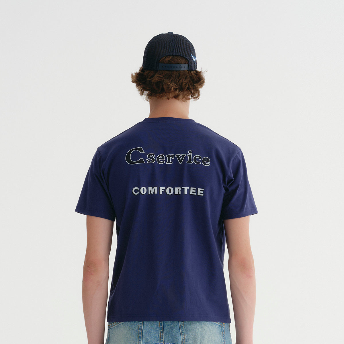 HARRY TEE NAVY (FIRM COTTON)