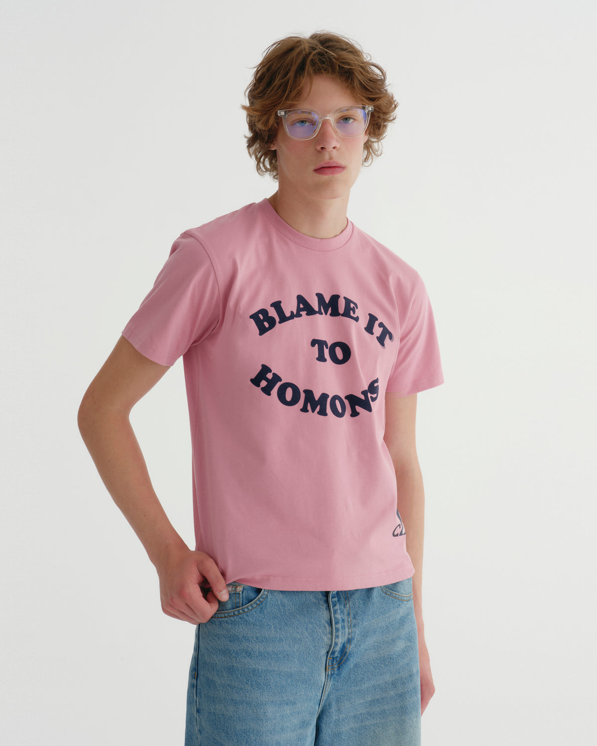 HARRY TEE PINK (FIRM COTTON)