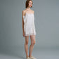 SQUARE SATIN MINI DRESS (OFF WHITE)
