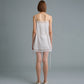 SQUARE SATIN MINI DRESS (OFF WHITE)