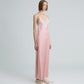 C BELLA SATIN MAXI DRESS (PEACH)