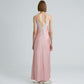C BELLA SATIN MAXI DRESS (PEACH)