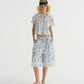 BLUE FLORAL BERMUDA SHORTS