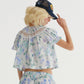 BLUE FLORAL BLOUSE