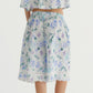 BLUE FLORAL BERMUDA SHORTS