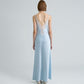 C BELLA SATIN MAXI DRESS (BLUE)