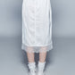 MIDI SATIN SKIRT (OFF WHITE)