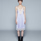 SATIN DRESS WITH LACE