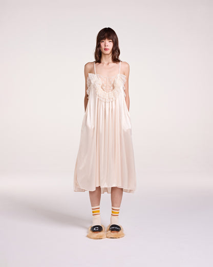 NUDE SLIP DRESS