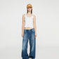 SATIN TRIM TANK TOP