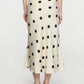 OFF WHITE POLKA DOT MIDI SKIRT