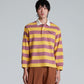 POLO STRIPE PURPLE TOP