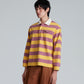 POLO STRIPE PURPLE TOP
