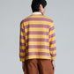 POLO STRIPE PURPLE TOP