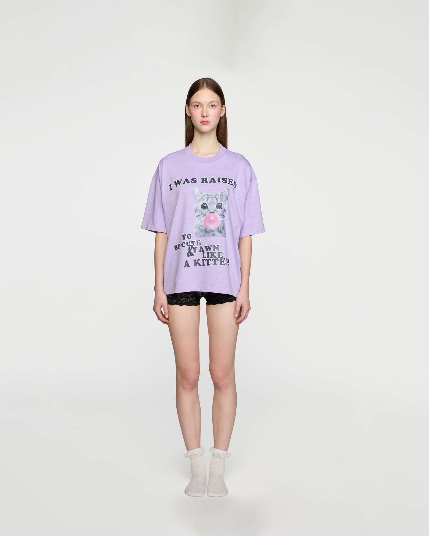 KITTEN OVERSIZED TEE