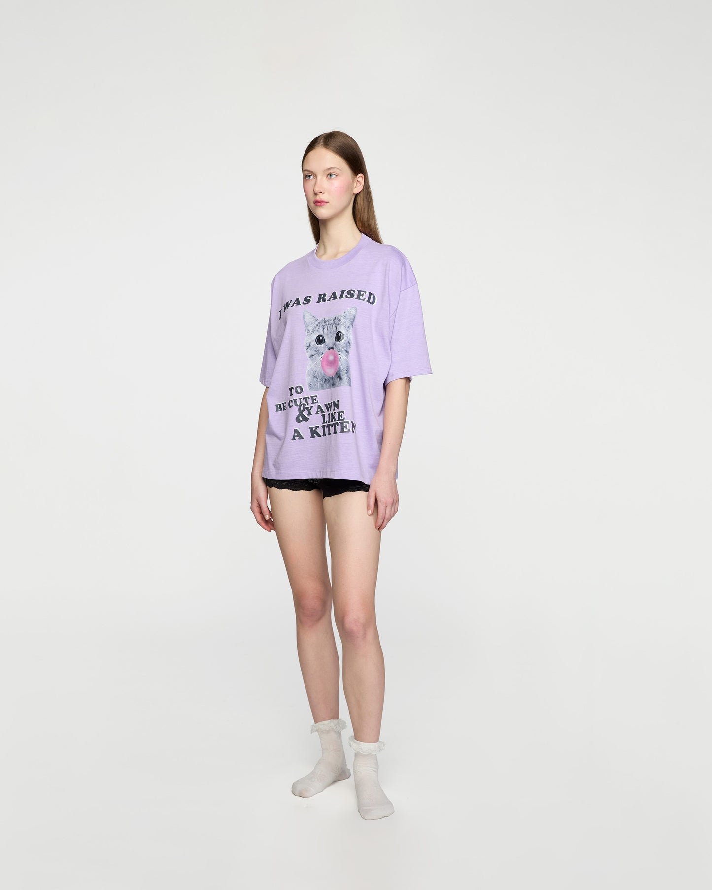 KITTEN OVERSIZED TEE