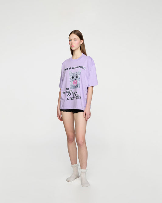 KITTEN OVERSIZED TEE