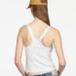 SATIN TRIM TANK TOP