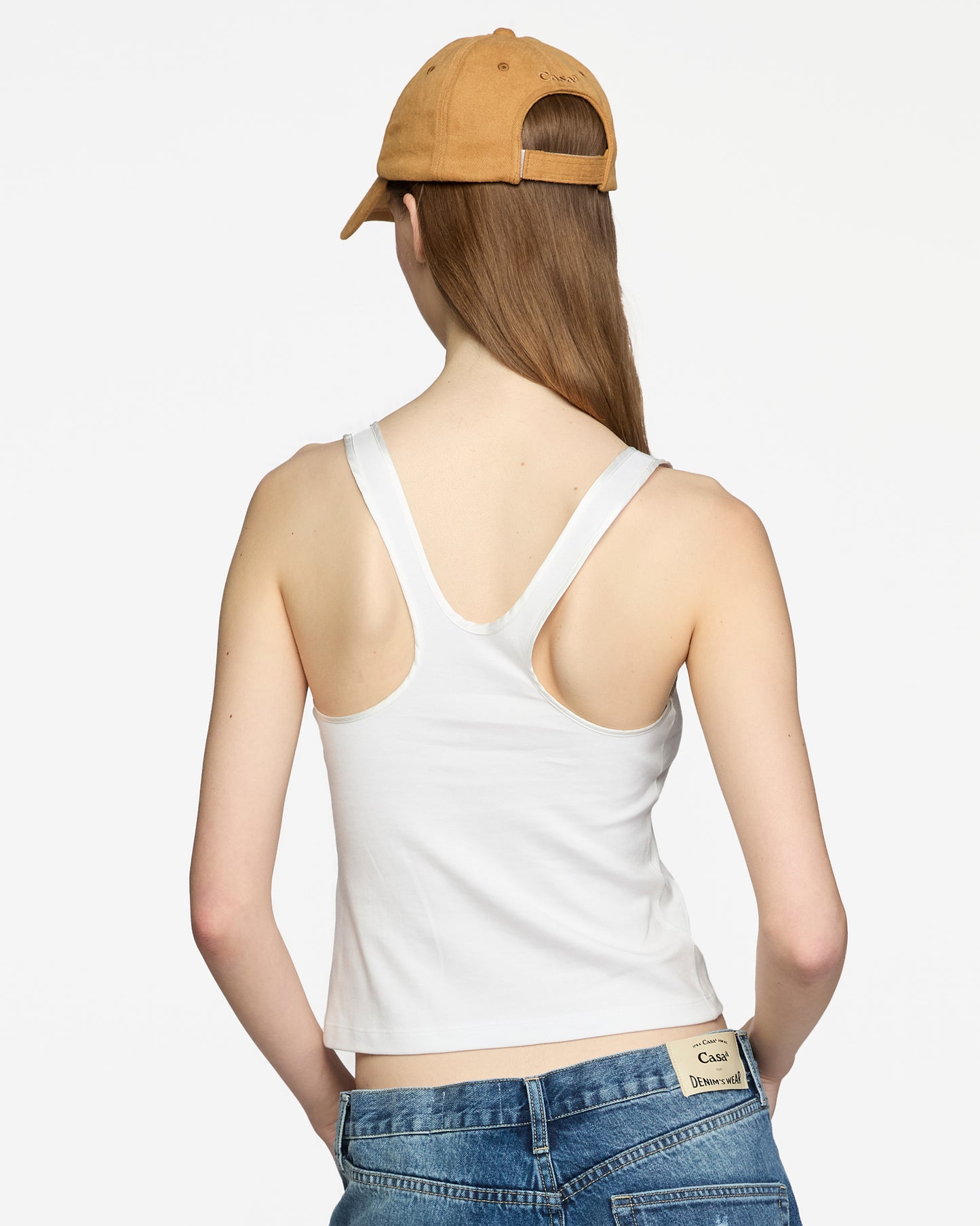 SATIN TRIM TANK TOP