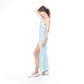 SATIN MAXI DRESS (BLUE)